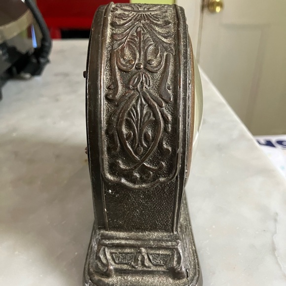 Antique 1920 Gilbert Bronze Advertising Clock - Picture 4 of 6